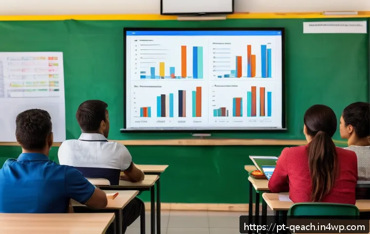 모듈식 교육과정의 평가 결과 활용 방안 - A modern classroom scene in Brazil with diverse adult students engaged in a modular curriculum works...
